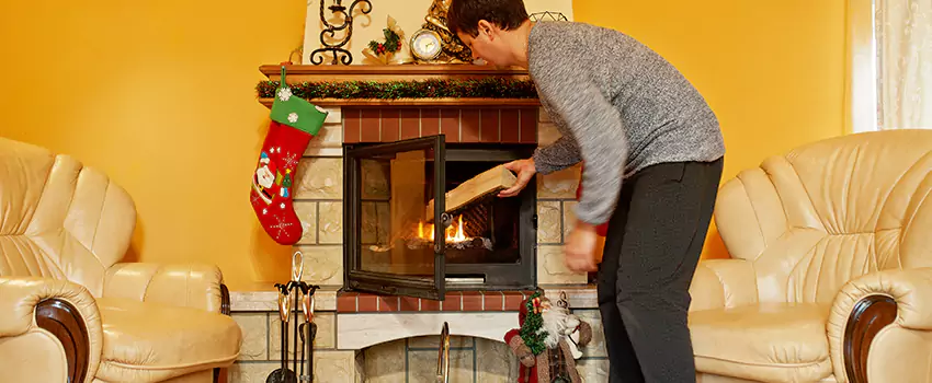 Rusted Metal Fireplace Restoration in Chaparral, New Mexico